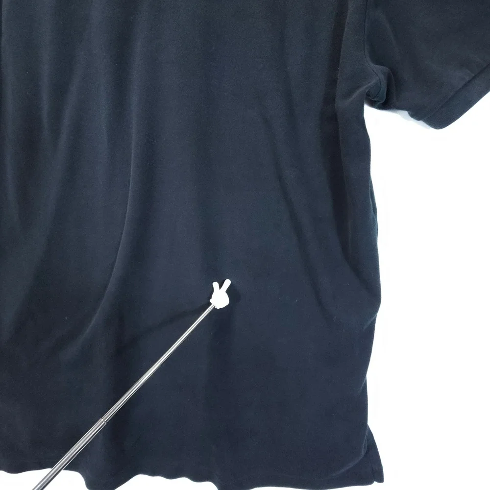 Vintage Polo Ralph Lauren Men L Black Red Pony Logo Streetwear Short Sleeve Polo